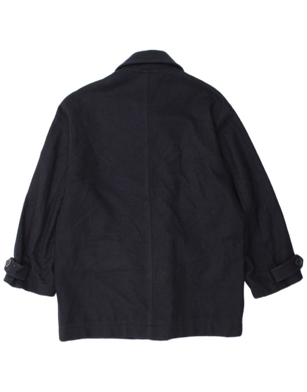 KAPPA Herre Loose Fit Windbreaker Jacket UK 38 Medium Navy Blue Wool
