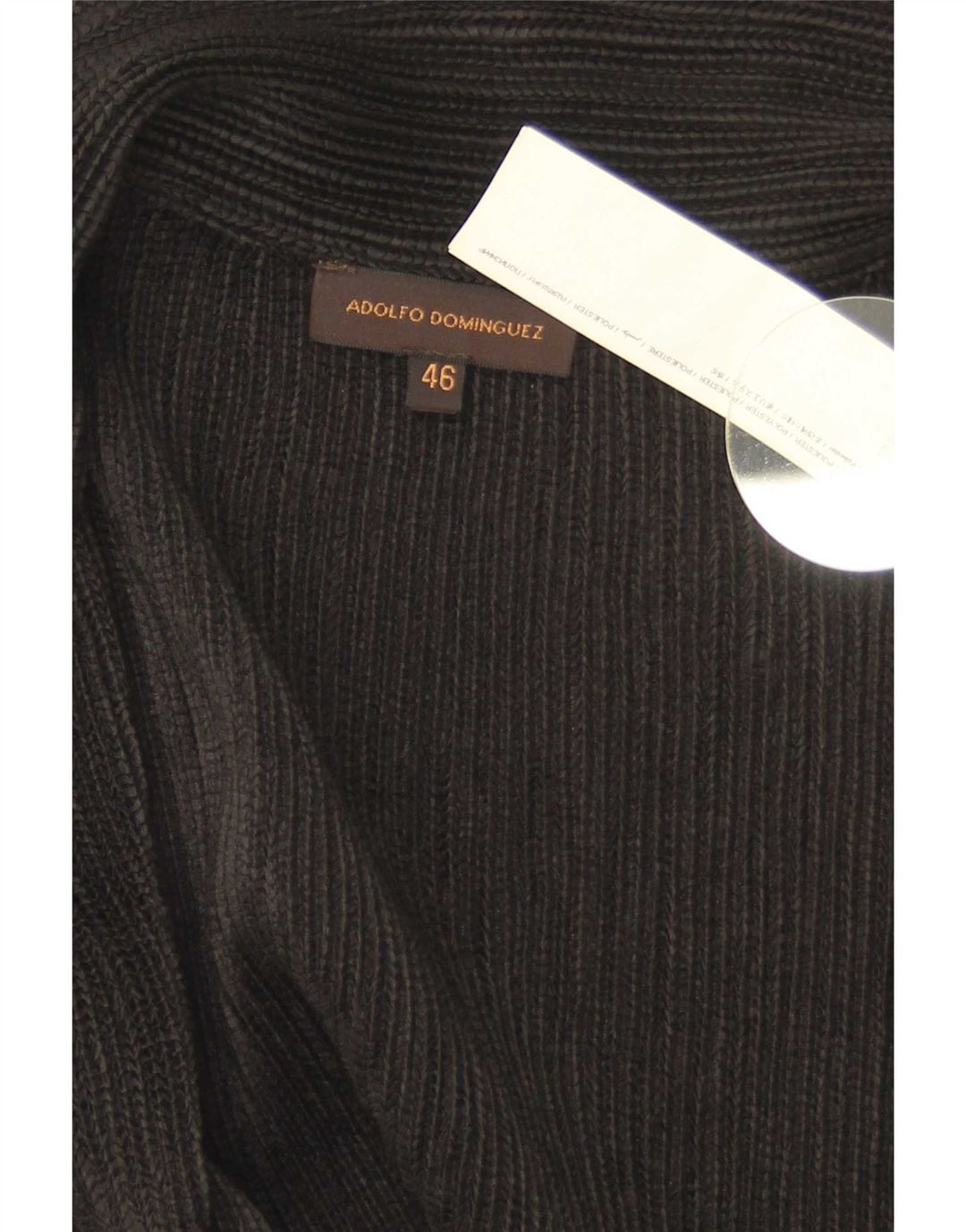 Adolfo Dominguez Dame Flæse Front Shirt Bluse IT 46 Large Sort
