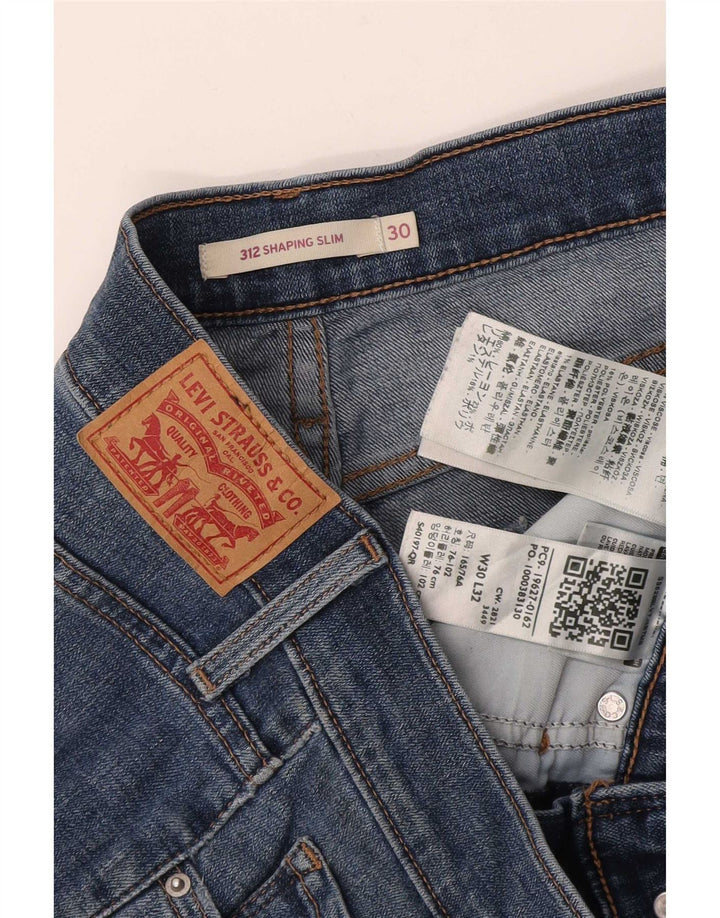 Levi's Dame 312 Shaping Slim Jeans W30 L32 Blå Bomuld