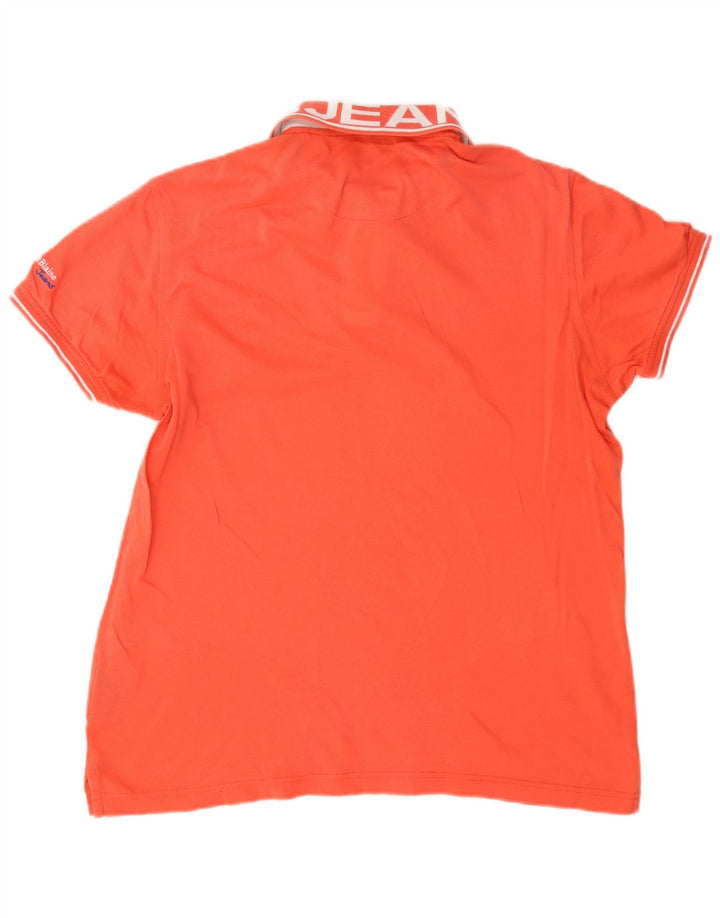 Harmont & Blaine Herre grafisk poloshirt Medium Orange Bomuld