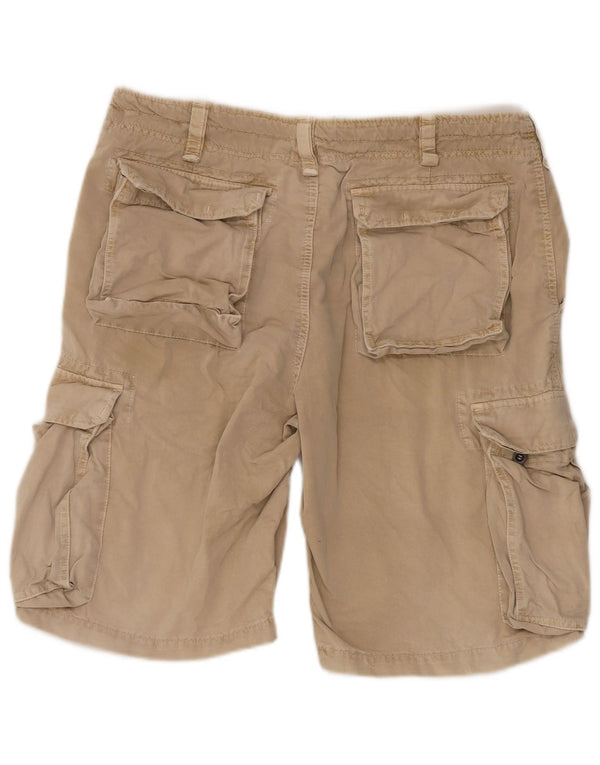 Oviesse Herre Cargo Shorts IT 54 2XL W36 Beige Bomuld