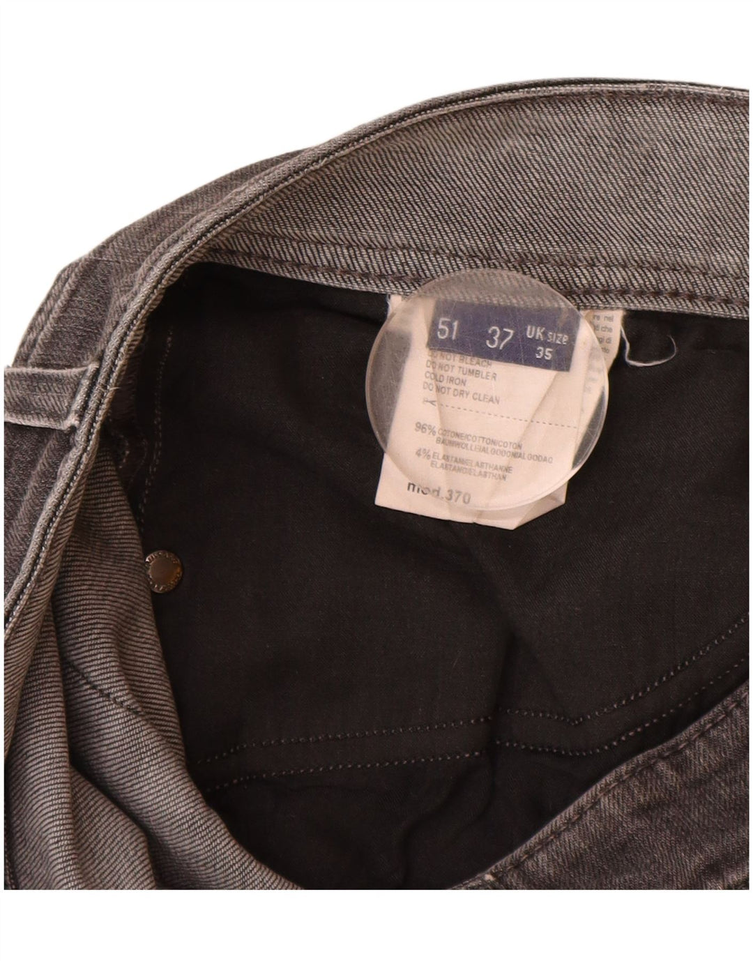 Trussardi Herre Slim Jeans W35 L32 Grå Bomuld