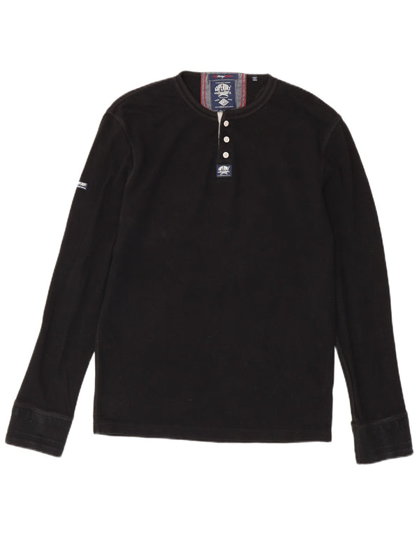 SUPERDRY Heritage Top Langærmet XL Sort Bomuld