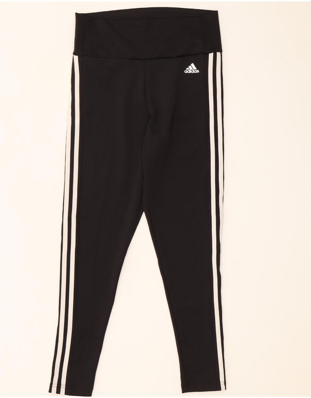 ADIDAS Aeroready Leggings til kvinder UK 12/14 Medium Black Polyester