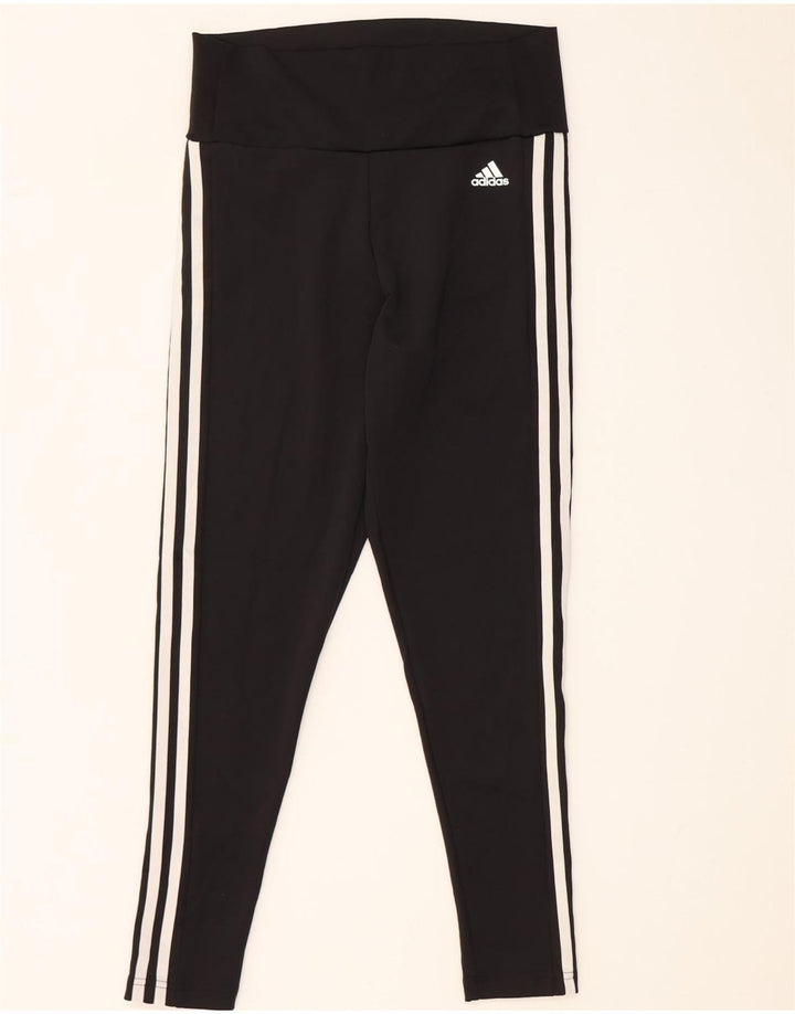 ADIDAS Aeroready Leggings til kvinder UK 12/14 Medium Black Polyester