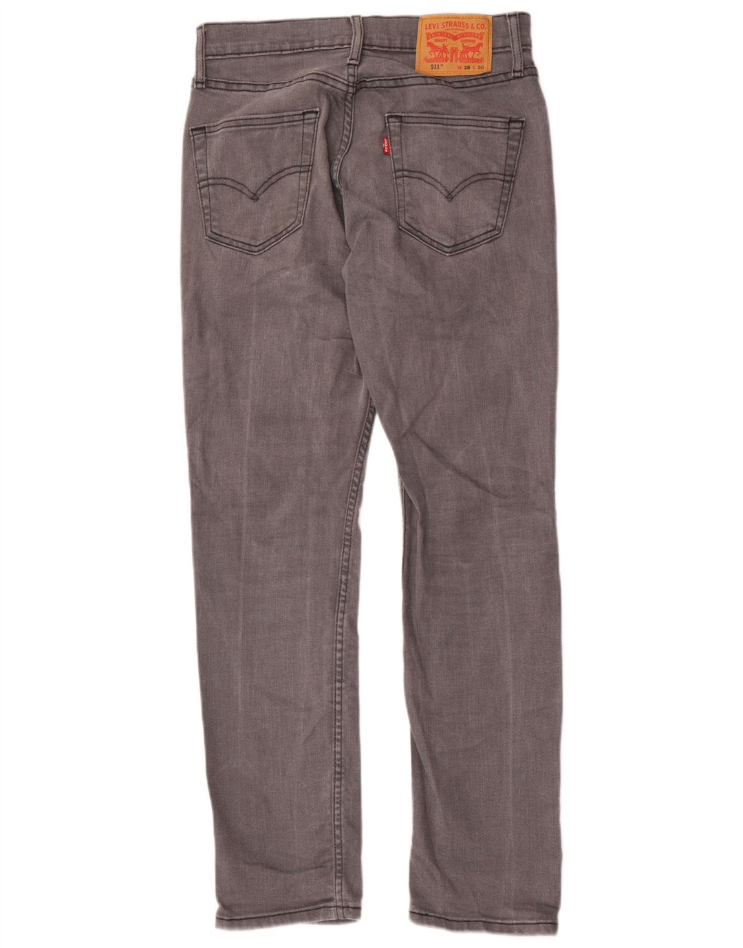 Levi's Herre 511 Slim Jeans W28 L30 Grå Bomuld