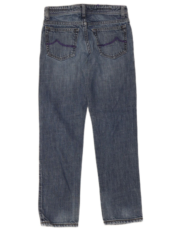 Jacob Cohen Girls Straight Jeans 10-11 år W28 L24 Navy Blue Cotton
