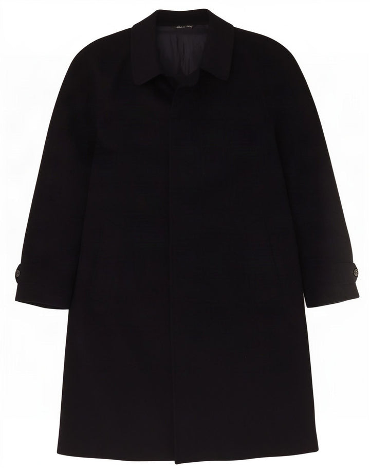 Piccadilly Herre Overfrakke UK 38 Medium Navy Blue Uld