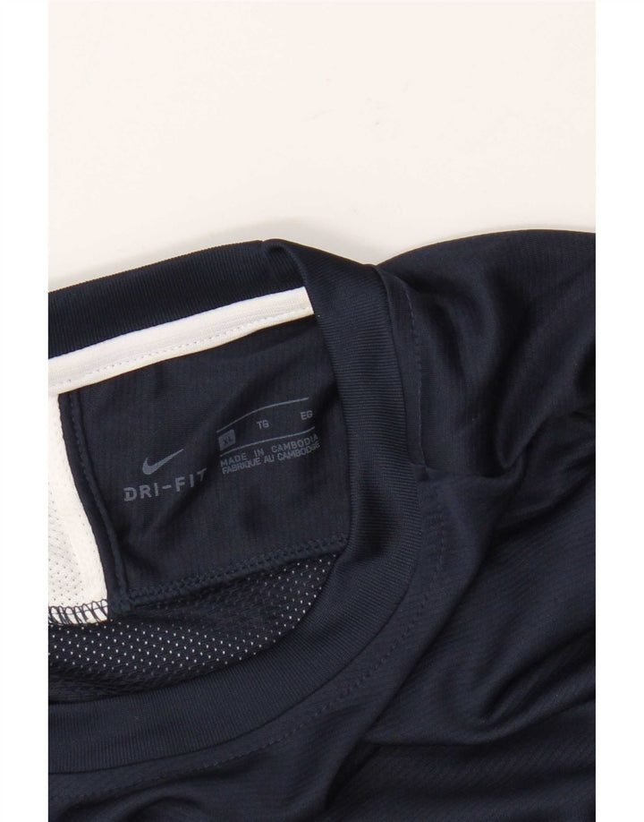 Nike herre Dri Fit T-shirt top XL marineblå
