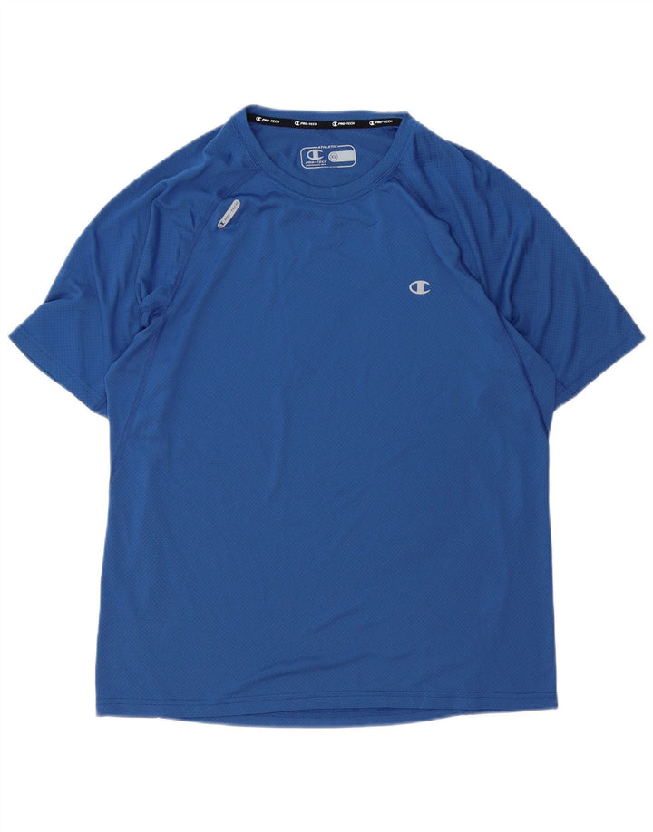 Champion Herre T-Shirt Top XL Blå