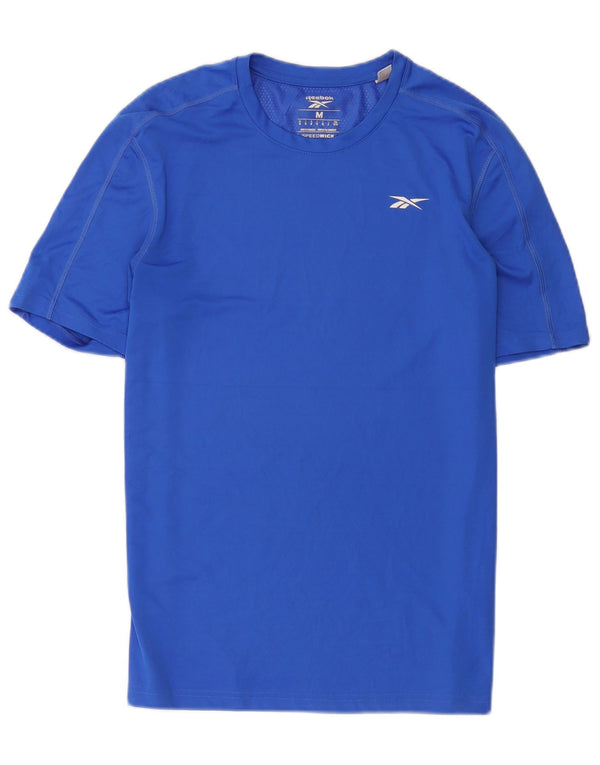 Reebok Herre T-Shirt Top Medium Blue Polyester