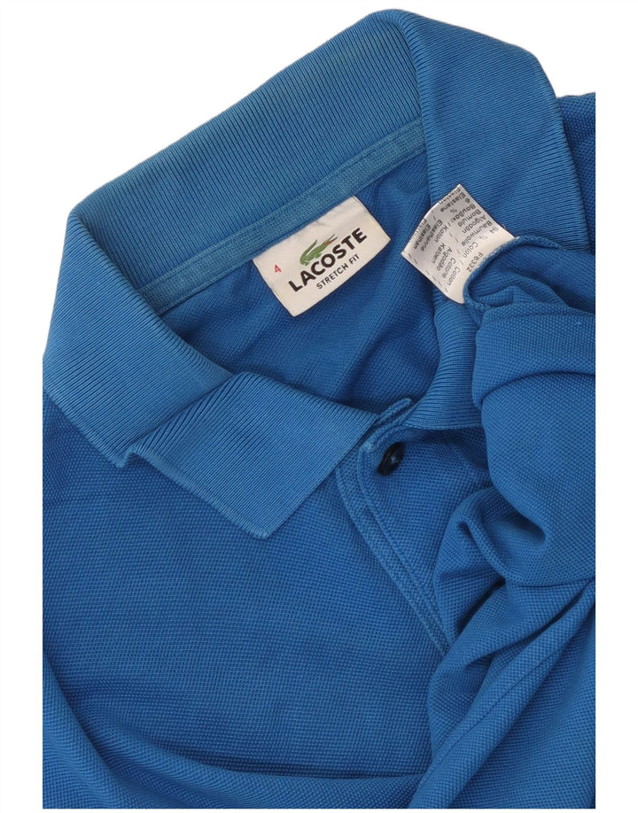 Lacoste Poloskjorte til mænd str. 4 Medium Blå Bomuld