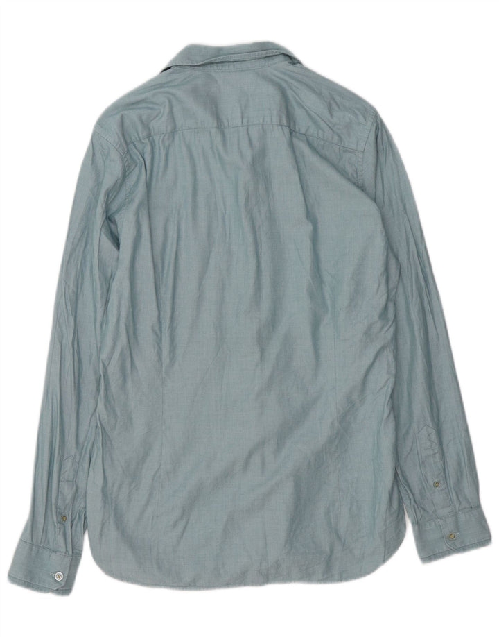 Ted Baker Herreskjorte str. 3 Medium Blue Cotton