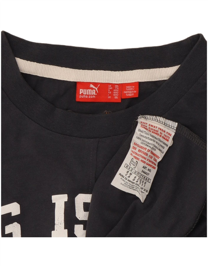 Puma herre grafisk vest top 2XL marineblå bomuld