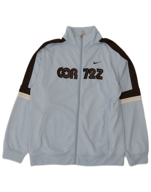 Nike drenge grafisk træningsdragt topjakke 12-13 år stor blå farveblok