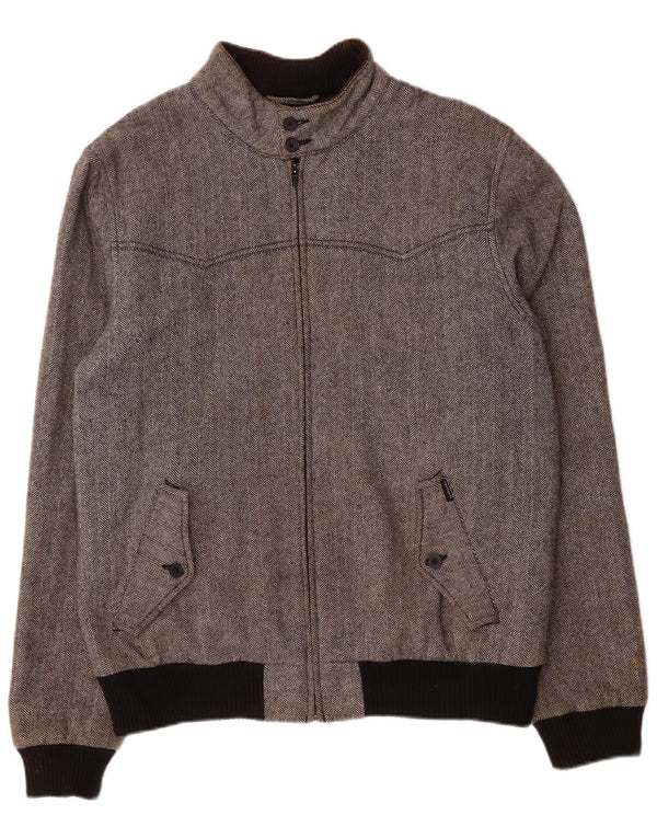Carhartt Herre Bomber Jacket UK 38 Medium Grey Sildebenspolyester