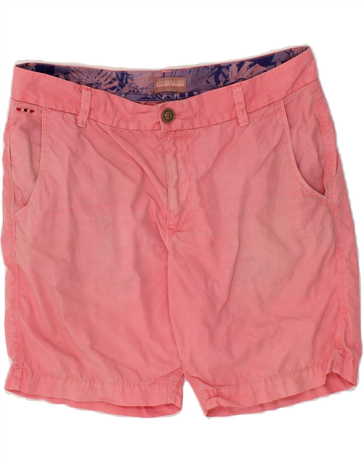 NAPAPIJRI Womens Chino Shorts W34 Large Pink Vintage Napapijri and Second-Hand Napapijri from Messina Hembry 