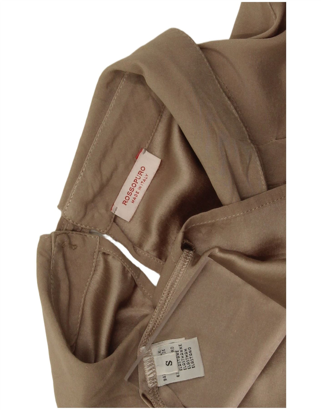 Vintage Dame Oversized Langærmet Bluse Top UK 10 Small Grey Silk