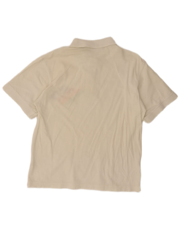 Belfe & Belfe Mens Graphic Polo Shirt UK 40 Medium White