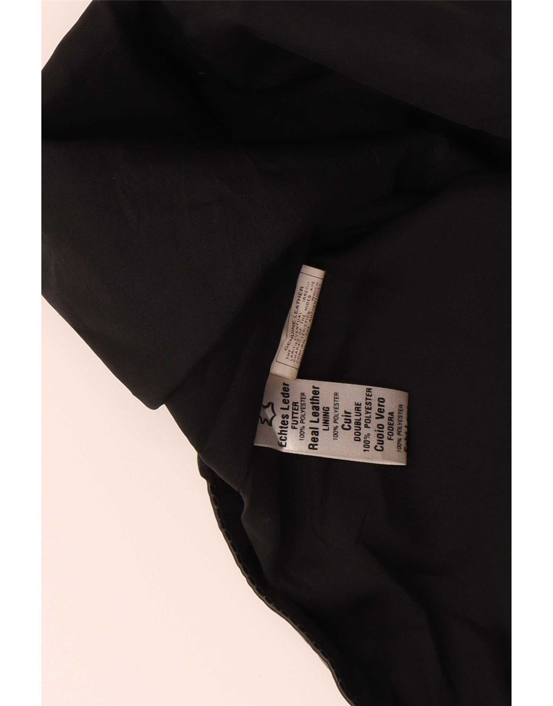 Vintage herre lædervest medium sort