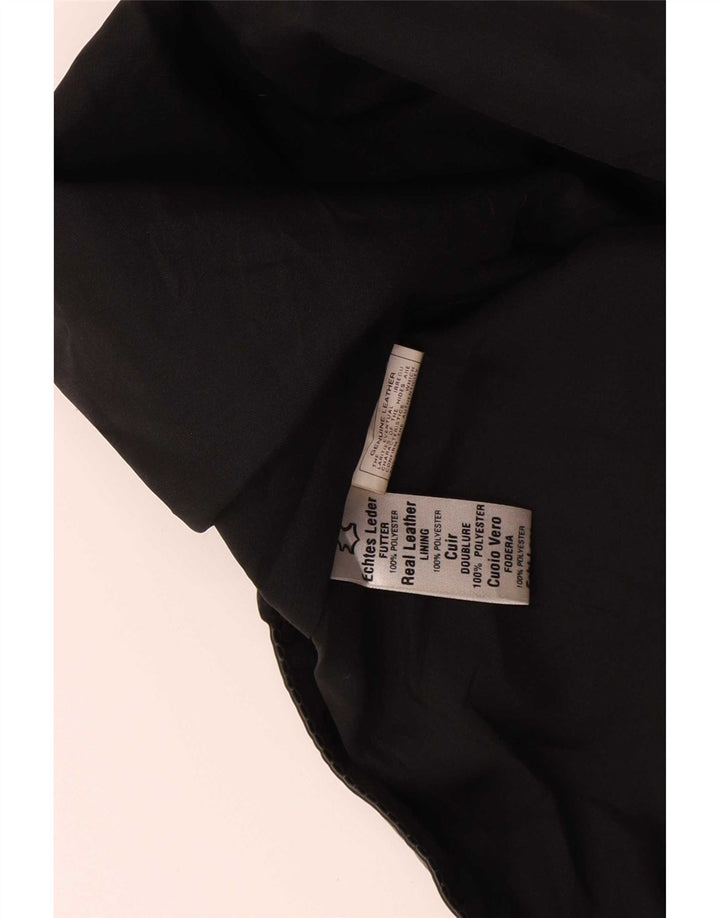 Vintage herre lædervest medium sort