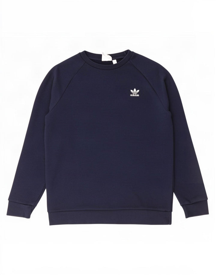 Adidas sweatshirt til mænd Medium marineblå bomuld