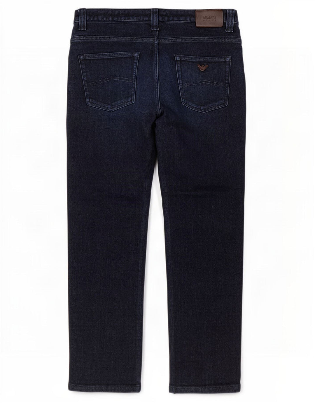 Armani Straight Jeans til mænd W34 L29 Marineblå Bomuld