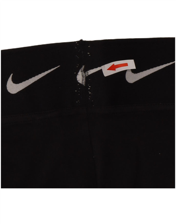 Nike Dame Grafiske Leggings UK 10 Small Black Bomuld
