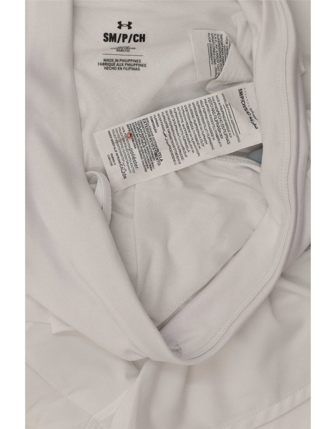 Under Armour Sportsshorts til kvinder UK 10 Small White Colourblock Polyester