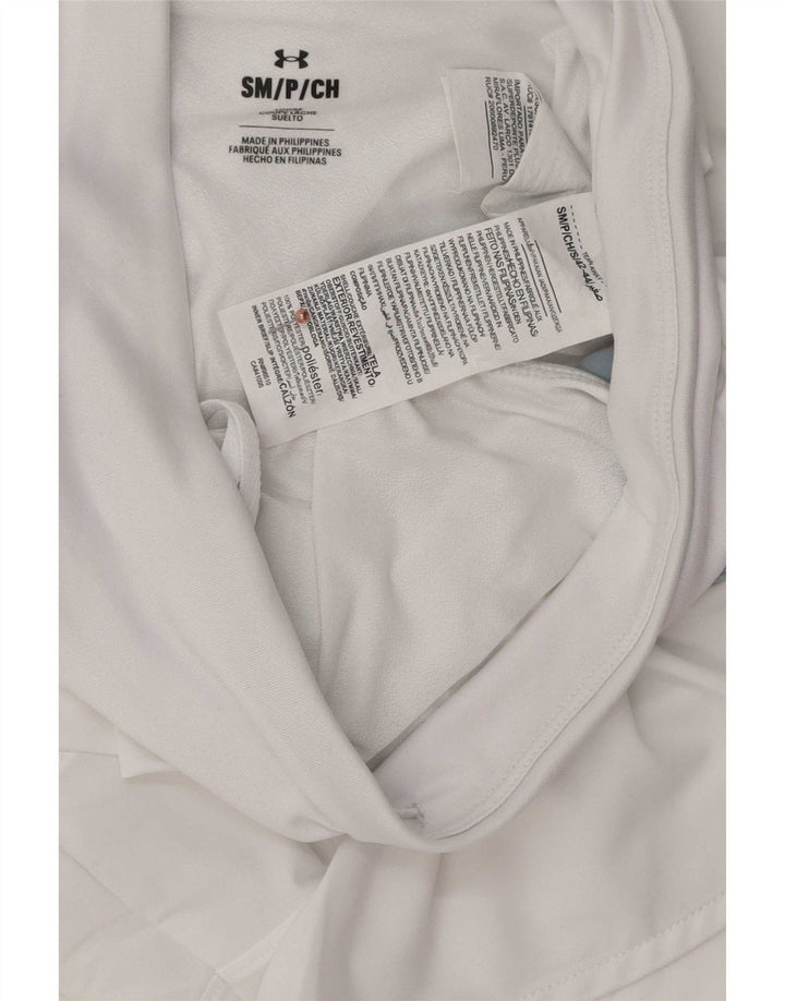 Under Armour Sportsshorts til kvinder UK 10 Small White Colourblock Polyester