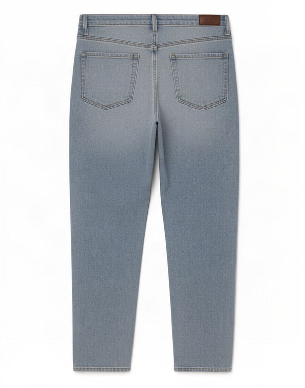 Hollister Womens Mom Ultra High-Rise cropped jeans US 7 Medium W28 L25 Blue