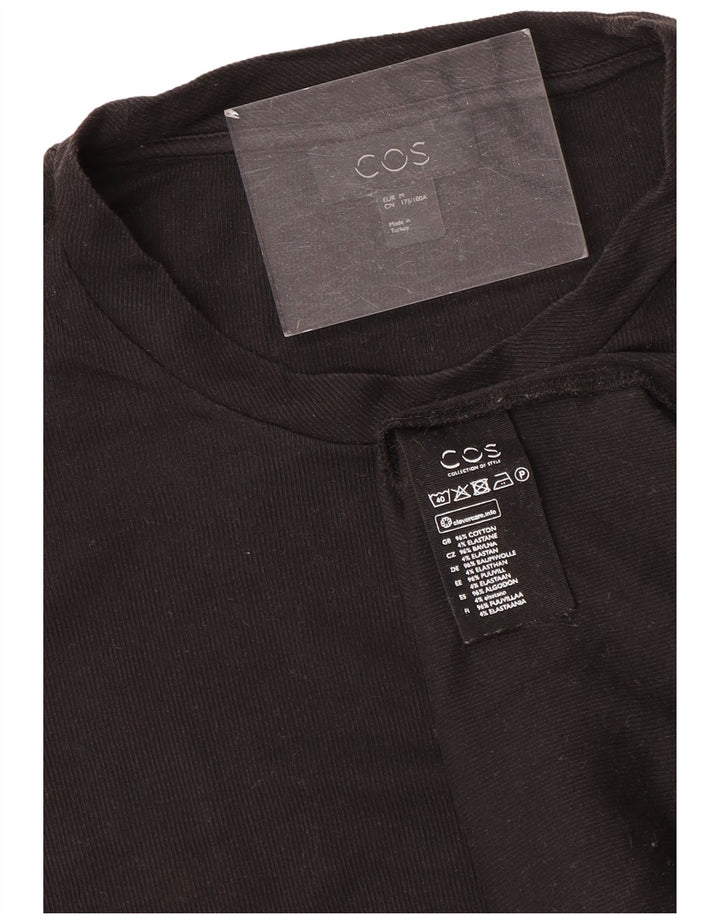Cos Herre T-Shirt Top Medium Sort Bomuld
