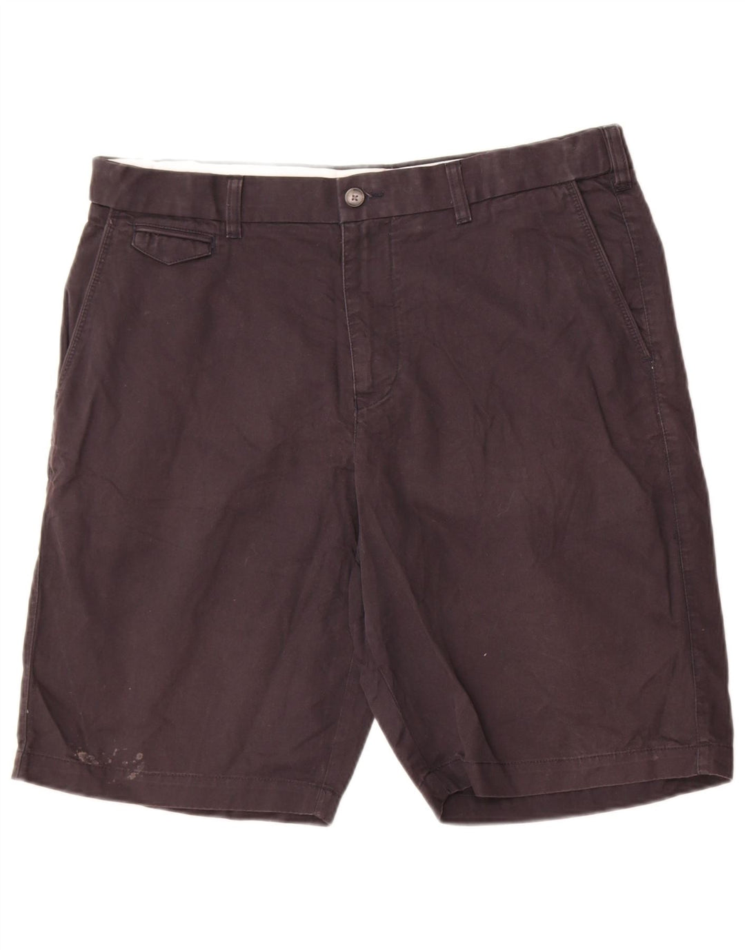 Marks & Spencer Herre Blue Harbor Chino Shorts W36 Large Navy Blue Cotton