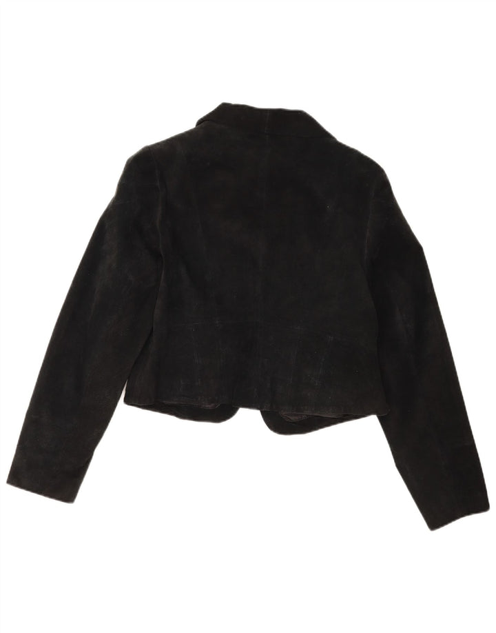 Vintage Dame Ruskind Bolero Jacket IT 40 Lille Sort
