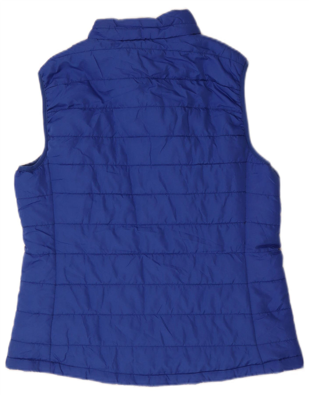 Marks & Spencer Womens Polstret Gilet UK 12 Medium Blue Polyester