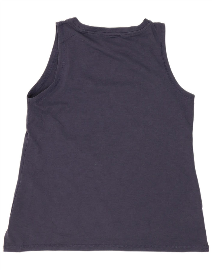 Columbia Womens Omni-Shade Vest Top UK 12 Medium Navy Blue Polyester