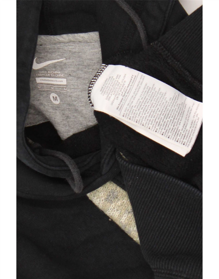Nike Herre hættetrøje Jumper Medium Sort Colourblock Bomuld