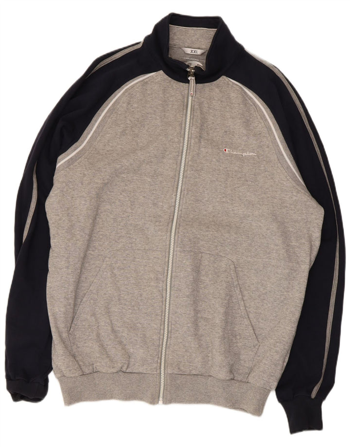 Champion Herre træningsdragt Topjakke 2XL Grå Colourblock Bomuld