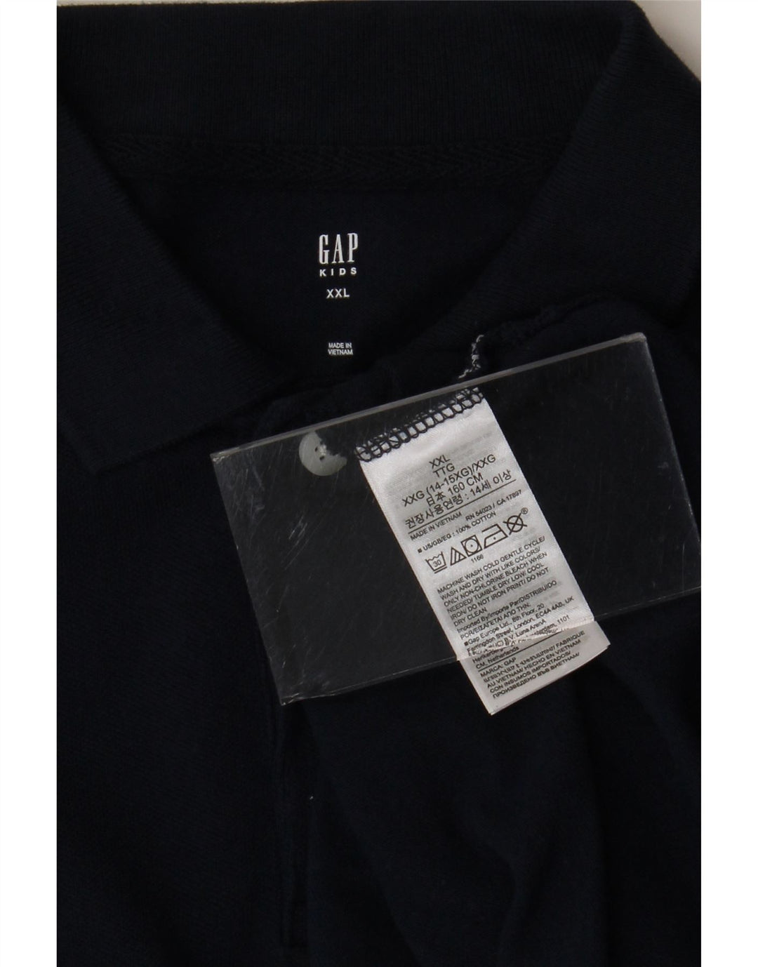 GAP drenge poloshirt 13-14 år 2XL marineblå bomuld