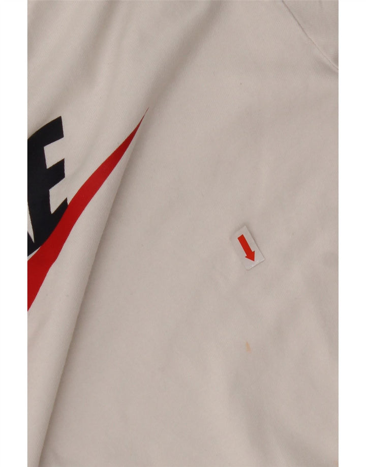 NIKE drenge grafisk t-shirt top 13-14 år hvid bomuld