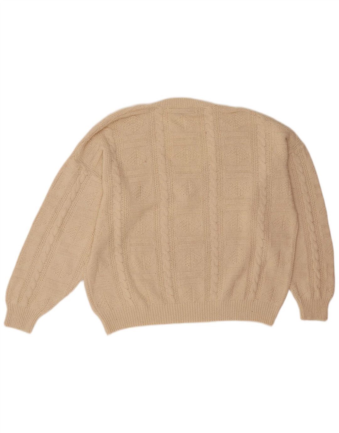 Bramante Herre V-hals sweater 2XL Beige Silke