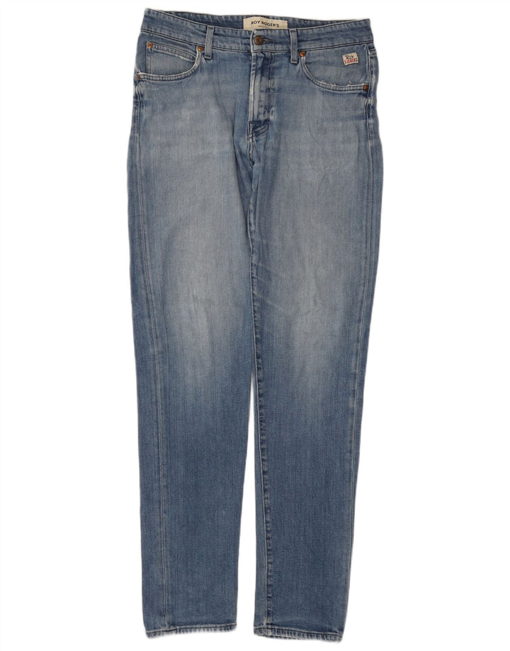ROY ROGERS Slim Jeans til mænd W34 L34 Blå Bomuld