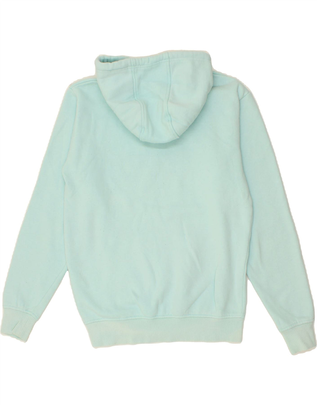 ELLESSE Womens Oversized Graphic Hoodie Jumper UK 10 Small Turquoise Vintage Ellesse and Second-Hand Ellesse from Messina Hembry 