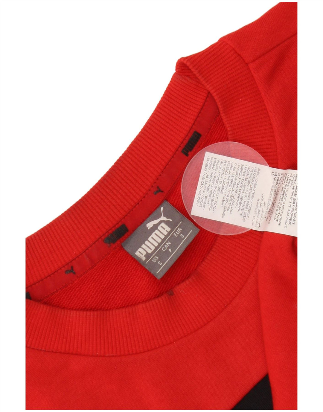 Puma Herre Grafisk Sweatshirt Jumper Lille Rød Colourblock Bomuld