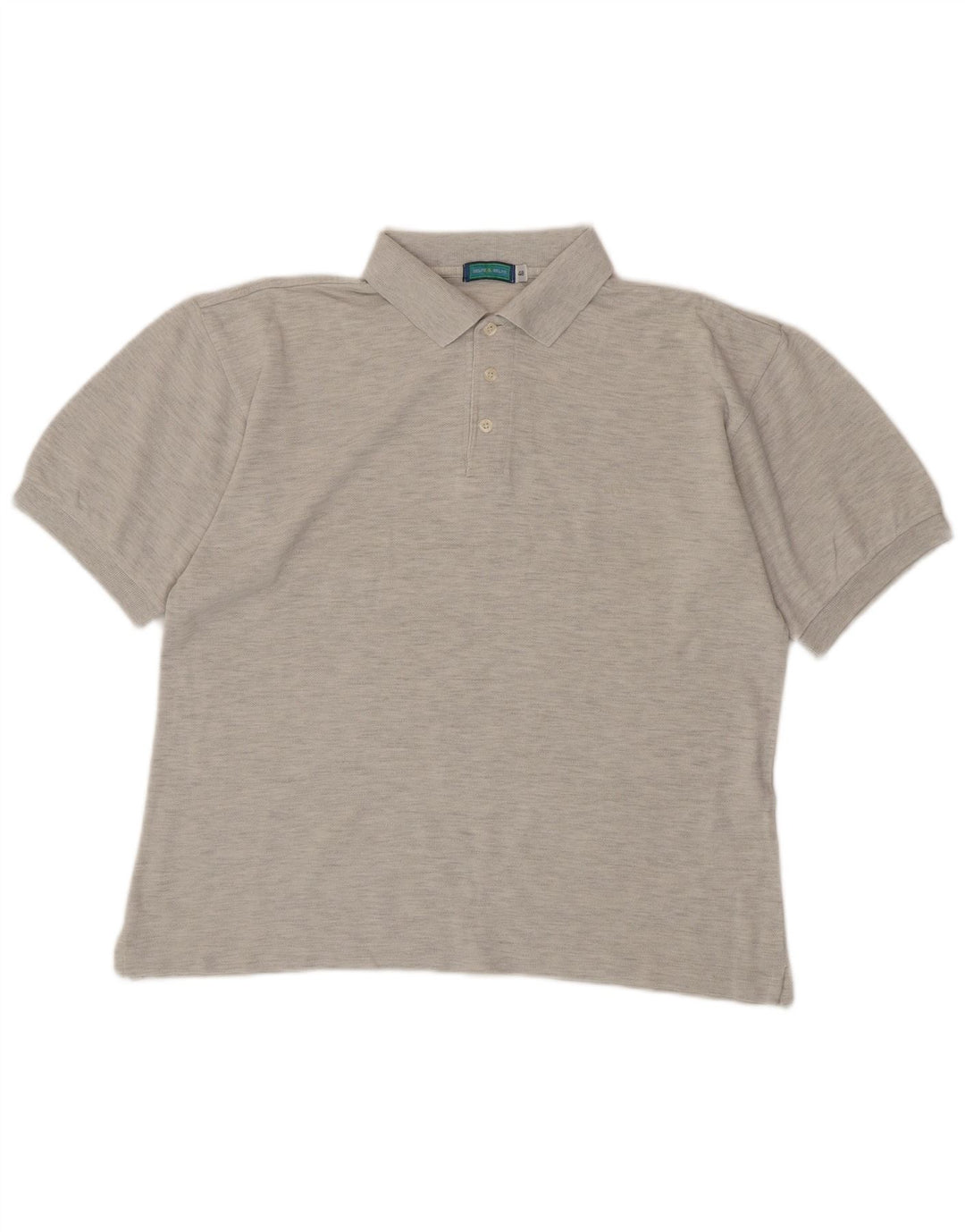 BELFE & BELFE Poloshirt til mænd IT 48 Medium Grey Flecked Bomuld