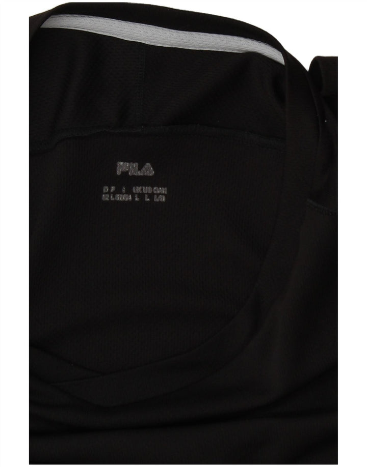 Fila Herre T-Shirt Top Stor Sort Colourblock