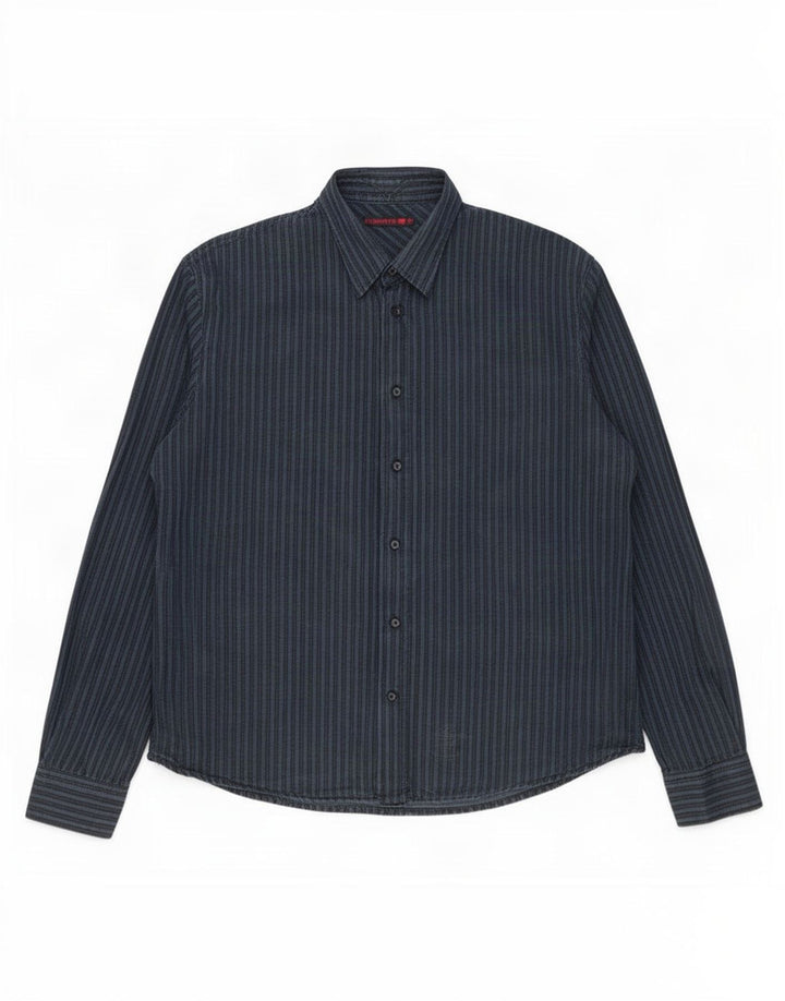 Levi's herreskjorte 2XL marineblå stribet bomuld