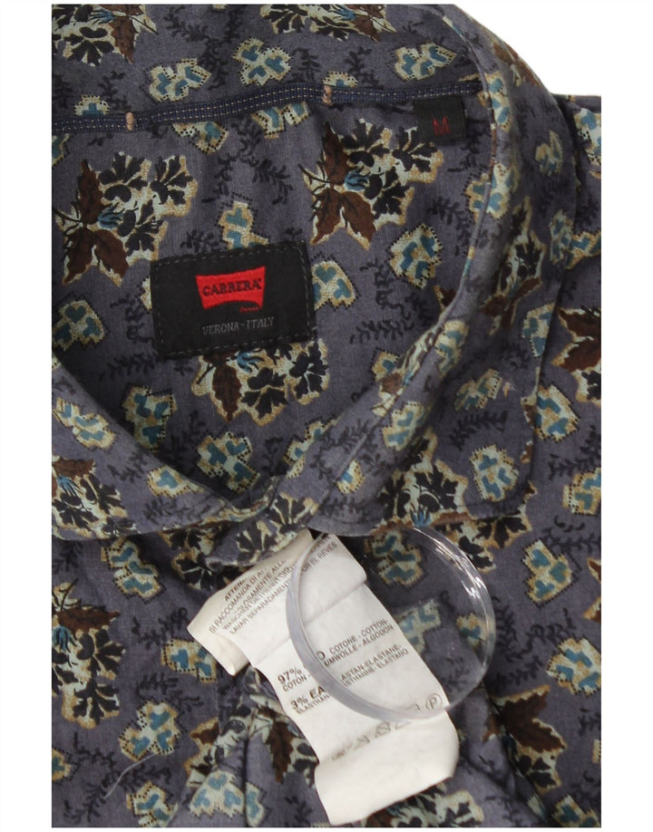 CARRERA Herreskjorte Medium Lilla Blomsterbomuld