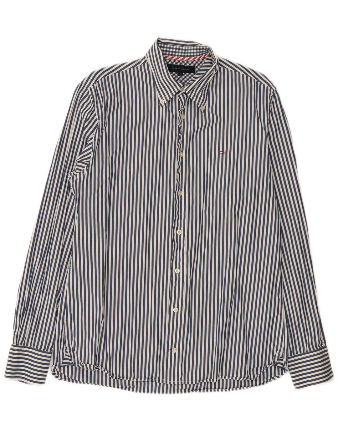 Tommy Hilfiger Herreskjorte Medium Blå Stribet Bomuld
