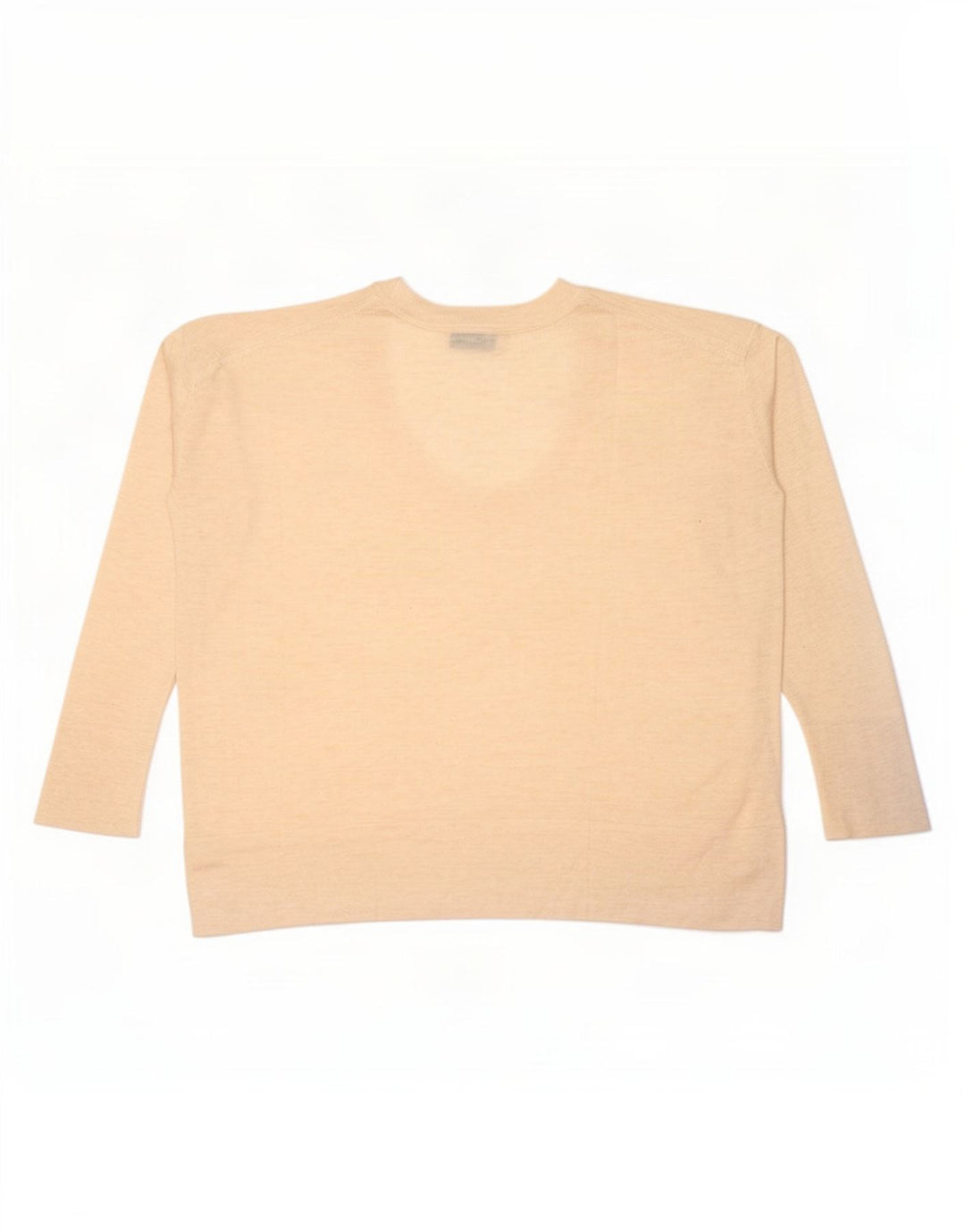 Zara Dame Oversized Top Langærmet UK 14 Medium Beige Flecked